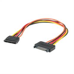 Roline PC kabel [1x proudová SATA zásuvka 15pólová - 1x proudová SATA zástrčka 15pólová] 0.30 m vícebarevná