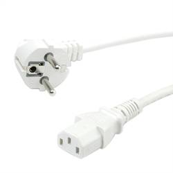 Value 19.99.1016 napájecí kabel bílá 0.60 m