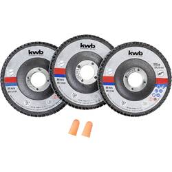 kwb 712061 ostřící sada 115 mm 3 ks