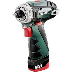 Metabo POWERMAXX BS BASIC 600984500 aku vrtací šroubovák 12 V 2.0 Ah Li-Ion vč. 2x aku, vč. nabíječky, kufřík