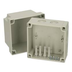 Fibox PCM 125/125 G 6016310 univerzální pouzdro 130 x 130 x 125 polykarbonát šedobílá (RAL 7035) 1 ks