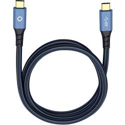 Oehlbach USB kabel USB 3.2 Gen1 USB-C ® zástrčka, USB-C ® zástrčka 0.50 m modrá pozlacené kontakty 9350