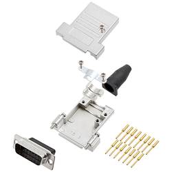 encitech DTSL15-SJSRG-T-DBCP-K 6355-0089-02 sada D-SUB kolíkové lišty 180 ° Pólů: 15 krimpované 1 ks