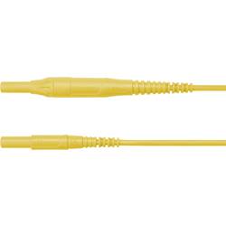 Schützinger MSFK B441 / 1 / 100 / GE měřicí kabel zástrčka 4 mm zástrčka 4 mm žlutá 1 ks