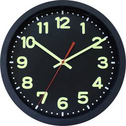 EUROTIME 53861-05 DCF nástěnné hodiny 30 cm x 5 cm, černá