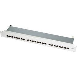 LogiLink NP0040 24 portů síťový patch panel 483 mm (19) CAT 6 1 U šedá osazený