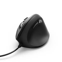 Hama optická ergonomická myš, USB, 6 tlačítko, 1000 dpi, 1400 dpi, 1800 dpi, černá