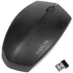 LogiLink ID0191 optická drátová myš, Bluetooth®, bezdrátový, 1200 dpi, černá