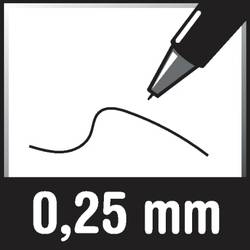 Edding 1800 profipen 0,1 4-180001002 popisovač červená 0.25 mm 1 ks
