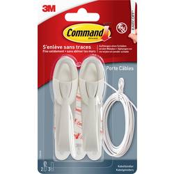 3M Držák kabelu Command™ (d x š x v) 95 x 25 x 25 mm bílá, šedá Množství: 2 ks
