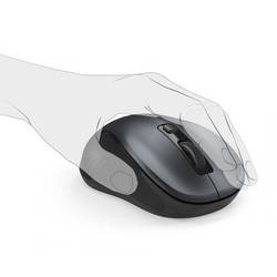 Hama optická myš, přenos Bluetooth®, 3 tlačítko, 800 dpi, 1200 dpi, 1600 dpi, antracitová