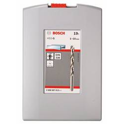Bosch Accessories 2608587013 HSS sada spirálových vrtáku do kovu 19dílná 1 mm, 2 mm, 3 mm, 4 mm, 5 mm, 6 mm, 7 mm, 8 mm, 9 mm, 10 mm broušený DIN 338 válcová