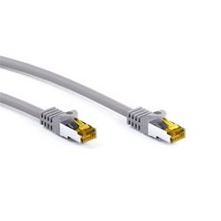 Goobay 91603 RJ45 síťové kabely, propojovací kabely CAT 7 S/FTP 2 m šedá bez halogenů 1 ks