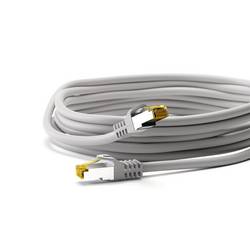 Goobay 91603 RJ45 síťové kabely, propojovací kabely CAT 7 S/FTP 2 m šedá bez halogenů 1 ks