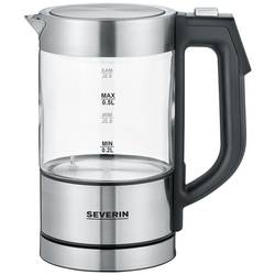 Severin WK 3458 rychlovarná konvice, bezšňůrová, bez BPA, nerezová ocel, černá, 3458