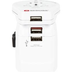 Skross 1302555 cestovní adaptér Pro Light 3xUSB World