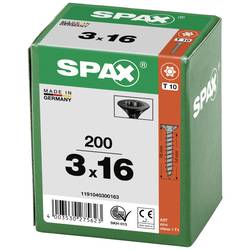 SPAX 1191040300163 šroub do dřeva 3 mm 16 mm T-STAR plus ocel Černý BLAX 200 ks
