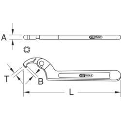 KS Tools 963.8209 9638209 hákový klíč