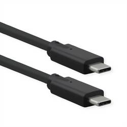 Roline USB kabel USB 3.2 Gen2x2 USB-C ® zástrčka, USB-C ® zástrčka 1.50 m černá stíněný 11.02.9072
