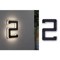 Paulmann 79843 4000870798430 solární osvětlení čísla domu Energetická třída (EEK2021): G (A - G) 0.20 W teplá bílá černá