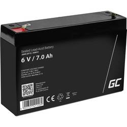 Green Cell AGM12 olověný akumulátor 6 V 7 Ah olověná gelová (š x v x h) 151 x 100 x 35 mm plochý konektor 4,8 mm odolné proti více cyklům, bezúdržbové