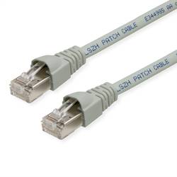 Telegärtner 100008643 RJ45 síťové kabely, propojovací kabely CAT 6A S/FTP 5.00 m šedá UL certifikace, samozhášecí, s ochranou 1 ks