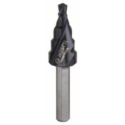 Bosch Accessories 2608588064 HSS stupňovitý vrták 4 - 12 mm TiAIN Celková délka 50 mm kuželový záhlubník 3 břitý 1 ks