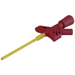 SKS Hirschmann KLEPS 1600 rt bezpečnostní krokosvorka, konektor 2 mm, CAT II, červená