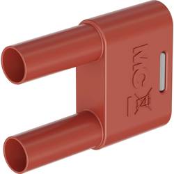 Stäubli SKS-4N-19 spojovací konektor červená Ø pin: 4 mm Rozestup hrotů: 19 mm 1 ks