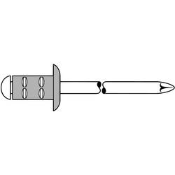 Gesipa 1464835 slepý nýt (Ø x d) 3.2 mm x 8 mm nerezová ocel hliník 100 ks