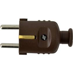 N & L 18487 zástrčka plast 230 V hnědá