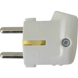 N & L 10931 úhlová zástrčka SchuKo plast 230 V bílá