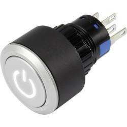 TRU COMPONENTS LAS1-AWY-11T/W/12V/P, 1303032 tlačítko, 22 mm, 250 V/AC, 3 A, 1 ks