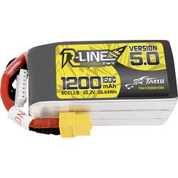 Tattu TA-RL-150C-1200-6S1P akupack Li-Pol (modelářství), 22.2 V, 1200 mAh, články 6, 150 C, blok, XT60