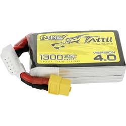 Tattu TA-RL-130C-1300-4S1P akupack Li-Pol (modelářství), 14.8 V, 1300 mAh, články 4, 130 C, blok, XT60