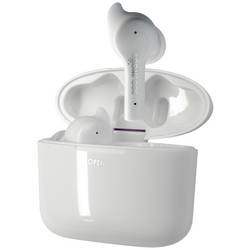 Boompods Bassline GO špuntová sluchátka Bluetooth® bílá headset, regulace hlasitosti, odolné vůči potu, dotykové ovládání