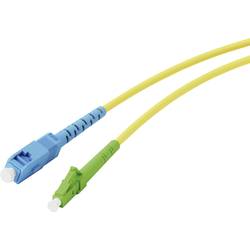 Vivanco 45715 optické vlákno síťové kabely, propojovací kabely SC, LC 5 m neonově žlutá, neonově zelená, neonová modrá extrémně tenký , flexibilní provedení,