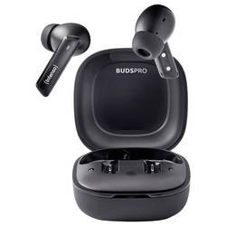 Intenso Buds Pro T500HAE schwarz špuntová sluchátka (In Ear) Bluetooth® černá Potlačení hluku odolná vůči vodě mobil