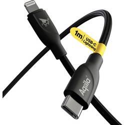 Aqiila Cablebird CB21 Kabel USB-C USB 2.0 Apple Lightning konektor 1.00 m černá AQCBPBICB1BD850