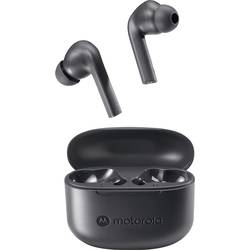 Motorola MOTO BUDS 065 In Ear Headset Bluetooth® stereo černá Redukce šumu mikrofonu headset, Nabíjecí pouzdro, monofonní, odolné vůči potu, dotykové ovládání