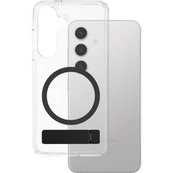 PanzerGlass CARE Feature zadní kryt na mobil Samsung Galaxy S25+ transparentní, černá indukční nabíjení, stojící, odolné vůči nárazům CRRFBKQG37942