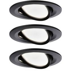 Paulmann 94471 LED vestavné svítidlo, LED, 18 W, černá (matná), sada 3 ks