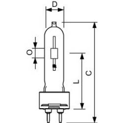 Philips metalhalogenidová výbojka 19697215 100 mm G12 39.1 W Energetická třída (EEK2021): G (A - G) teplá bílá zářivkový tvar 1 ks