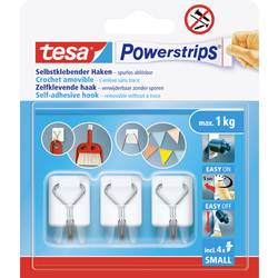 tesa Powerstrips Small Lepicí háček 3 ks bílá, nerezová ocel Množství: 3 ks
