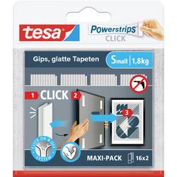 tesa Powerstrips CLICK Small 16x 2 ks (d x š) 60 mm x 20 mm Množství: 16 pár