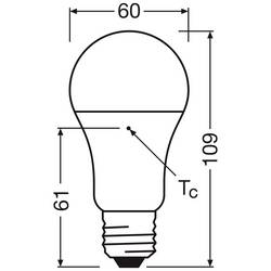OSRAM HOMELIGHTING 4099854109904 LED Energetická třída (EEK2021) F (A - G) E27 klasická žárovka 10 W = 75 W neutrální bílá (Ø x v) 60 mm x 109 mm 1 ks