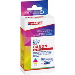 Edding Ink náhradní Canon CL-561XL kompatibilní kombinované balení azurová, purppurová, žlutá EDD-637 18-637