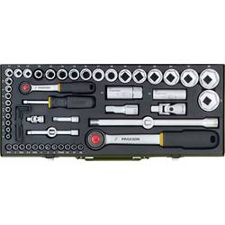 Proxxon Industrial sada nástrčných klíčů, metrický, 1/4 (6,3 mm), 1/2, 56dílná, 23040