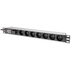 Digitus DN-95407-FR 19 palec zásuvková lišta pro datové skříně 1 U Vhodné pro hloubku skříně: od 300 mm hliník, hliník (eloxovaný), černá, černá (matná),