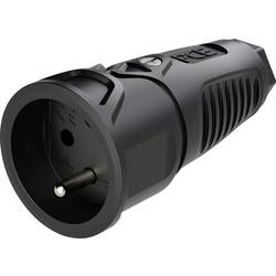 PC Electric 2410-ss zásuvka guma 250 V černá IP20